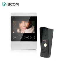 Bcom Smart Home Doorbell 4.3 inch Ring Bell 4 Wire Video Door Phone Night Vision Intercom with unlock function